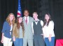 Candidate for U.S. Senate Kendrick Meek with questioners Ale
