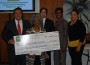 Homestead Mayor Steven Bateman, Homestead resident Johnnie Ruth Brown, CRA Director Jordan W.