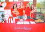 Pictured (l-r) are Candy Hannemann holding adoptable Toto, McKenna Olson, Lauren Whiddon and Melanie Aron with adoptable Sammy. All are from Paws 4 You.