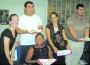 Asst. Program Coordinator Rachel Freed; Alex Stewart; Rechelle Serphy; Program Coordinator Dr. Teri DeGrand; Quanella Slayden; Ricky Rodriguez