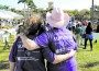 Cancer survivors walk the first lap at the 2010 American Cancer Society East Kendall Relay for Life at Baptist Hospital. The event raised $225,000 for cancer research, education and patient services.