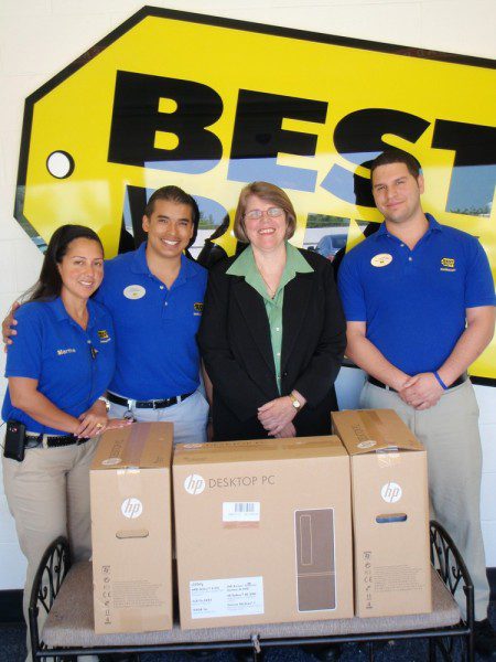 Best Buy of Doral Donates Library Computers Best Buy of Doral Donates Library Computers