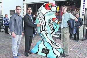 Alex Yanes, Al Agon, Mayor Philip Stoddard