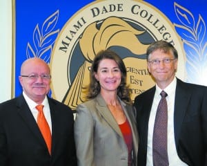 Dr. Padron with Bill and Melinda Gates