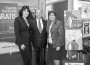From left: Iliana Abraham, Ocean Bank Doral Vice President and Branch Manager; Cesar Blumtritt , foundArt Project Director and Fatme Rios, Vice President and Branch Manager of Ocean Bank’s Hialeah office.