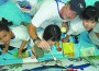 Wyland painting with kids