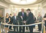 Coral Gables Mayor Jim Cason (left) and Hector Fernandez, Agave Holdings CEO, cut the ribbon dedicating 396 Alhambra.