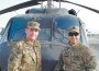 First Sergeant Eaton (left) and Capt. R. Allen Buckhalt in Afghanistan