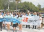 Kaely Camacho’s sister Bree Ann (far left) leads “Walk for Kaely” at Southwood Middle School