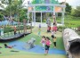 Recreational area features new “wet” and “dry” playgrounds for kids to enjoy.