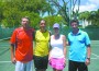 Guillermo Cañas (second to left) with Tennis Director Gustavo Oribe (far right) and Cañas Tennis instructors