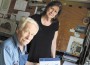Ronald Shelley and wife Donna Shelley show sketches from a collaborated book about his childhood surviving the bombings in England during World War II