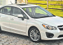 Subaru Impreza has a longer wheelbase, redesigned door, roof trim and the windshield is more raked.