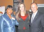 Pictured (l-r) are Terri Giles, Miami- Dade Heart Walk team captain champion; Jordana DePaula, event emcee, FOX Sports/Sun Sports Florida, and Ernie Diaz, 2012 Miami- Dade Heart Walk chair.