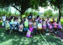 Egg-Cursion participants take a break to pose for group a shot