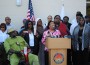 Mayor Myra L. Taylor held a press conference to announce that the City of Opa-locka would support the family of Trayvon Martin.