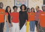 Servant Leader Interns (SLI) Najjah Thompson, Laures Knowles, Director Jannie Russell, Opa-locka Commissioner Rose Tydus, SLI Jessica Desir, SLI Jazmond Linder, Assistant Program Director/Site Coordinator Chandra D. Russell and SLI Isaiah Thomas.