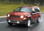 Jeep Patriot has familiar square design, round headlights, sevenslot grille.