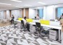 The interior workspaces are depicted in this rendering.