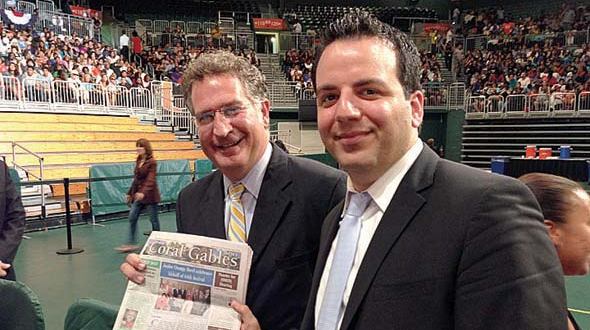 Congressional candidate caught reading the Coral Gables News Congressional candidate caught reading the Coral Gables News