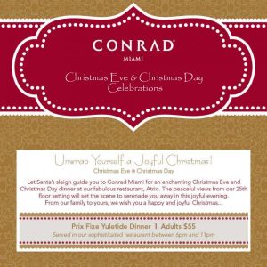Christmas at Conrad Miami