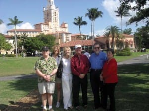 Seen here at the Rotary District 6990 Golf Ball Drop are Rotarians Chris Morrison, Debbie Swain, Gloria Burns, Robin Shelley, Dist. Gov. Ted Eldredge, and Yolanda Woodbrdige.