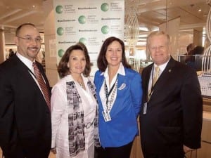 Pictured (l-r) are Joe Hovancak, Comcast Business Class (South Florida Good to Great Awards cochair); Phillis Oeters, Baptist Health South Florida (Greater Miami Chamber of Commerce chair); Danette Gossett, Gossett Marketing (South Florida Good to Great Awards cochair), and Barry Johnson (Greater Miami Chamber of Commerce president