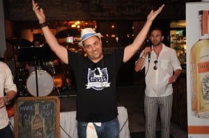 John Lermayer, winner of the 10 Cane Rum's Surf's Up Mixology Contest.