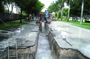 Town joins developer for drainage improvement project