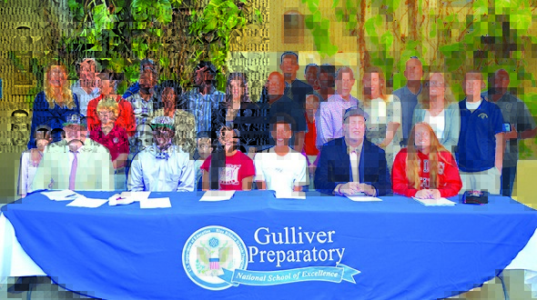 Six Gulliver senior athletes sign college letters of intent Six Gulliver senior athletes sign college letters of intent