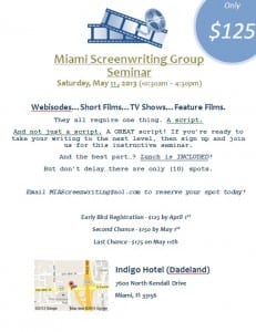Screenwriting Seminar - Indigo Hotel (5_11_13)
