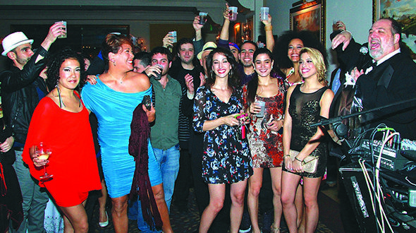 In The Heights cast celebrates with Opening Night after party toast In The Heights cast celebrates with Opening Night after party toast