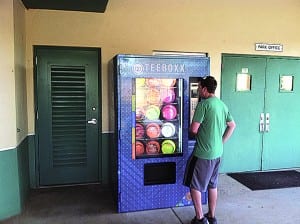 Disc sports equipment now available at point of play