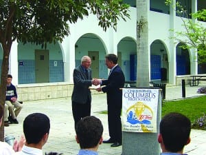 Rep. Joe Garcia honors Columbus High School