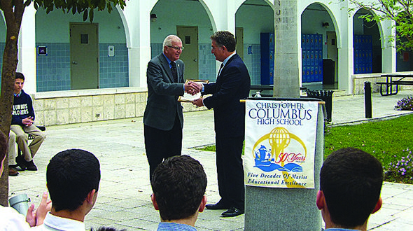 Rep. Joe Garcia honors Columbus High School Rep. Joe Garcia honors Columbus High School