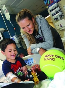 Tennis player Victoria Azarenka visits Baptist Children’s Hospital