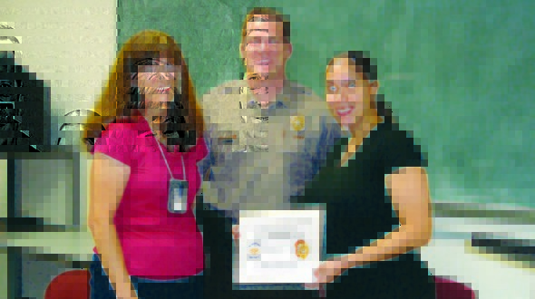Officer Santiago recognized for efforts in stabbing case Officer Santiago recognized for efforts in stabbing case