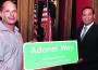 Sweetwater honors Adonel Concrete with street signs on NW 110th Ave.