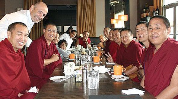 Tibetan Monks visit Town Kitchen & Bar Tibetan Monks visit Town Kitchen & Bar
