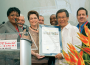 Pictured at proclamation presentation are (l-r) Miami-Dade Commissioner Audrey Edmonson, Commissioner Rebecca Sosa, Tan Sri KT Lim Cahieman, and Commissioner Jose “Pepe” Diaz.