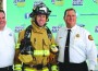 NASCAR driver learns skills it takes to be a firefighter