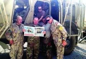 Palmetto Bay News read at Camp Phoenix, Afghanistan