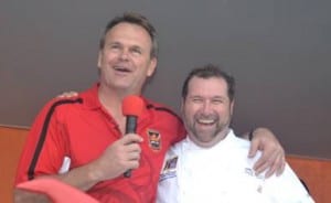John Offerdahl and Chef Allen Susser team up for the Broward Health® Gridiron Grill-Off Food, Wine & Tailgate Festival.