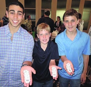 Pictured (l-r) are Jared Heller, Jay and Brian Morrison at last year’s tournament