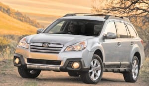 Outback has 8.7 inches of ground clearance, yet has a comfortable step-in height.