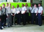 Gerald and Esther Rosenberg (Center) and Scholarship winners (L to R): Terry Williams and Timothy Clark, surrounded by members of Station 8 Crew