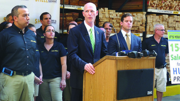 Gov.Scott announces tax holiday for hurricane preparedness supplies Gov.Scott announces tax holiday for hurricane preparedness supplies