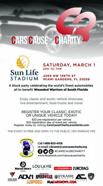 Cars Cause Charity II, at Sun-Life Stadium