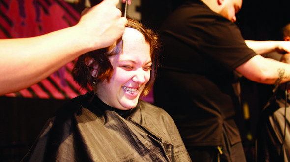 FIU student sacrifices hair for good cause FIU student sacrifices hair for good cause