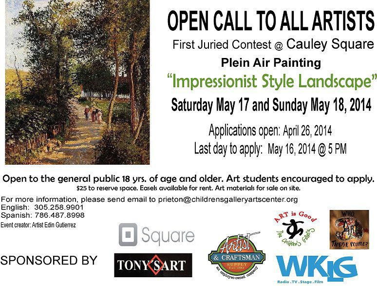 OPEN CALL TO ARTISTS: Plein Air Painting Contest – Landscape